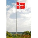 Træflagstang hvidmalet - 08 Meter. Danske Kvalitets Flagstænger.